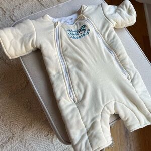Baby Merlin's Magic Sleepsuit Wearable Blanket - Cotton - L - Cream